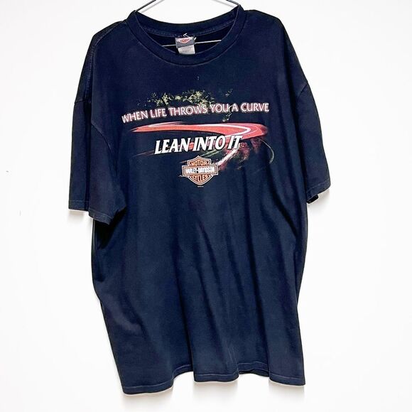 Vintage 2000 Harley Davidson Sea Coast North Hampton, NH Black Tee Shirt Mens 2X - Picture 3 of 7